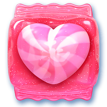 - สัญลักษณ์ ซองแคนดี้รูปหัวใจ ของสล็อต Candy Bonanza