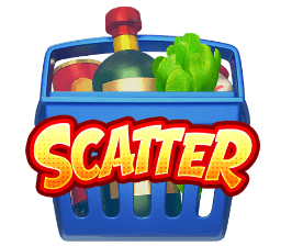 - สัญลักษณ์รูป Scatter Symbol ของสล็อต Supermarket Spree