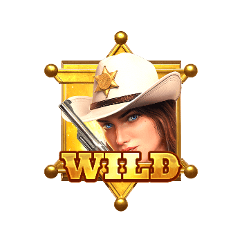 - รูปสัญลักษณ์ WILD ของสล็อต Wild Bounty Showdown