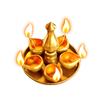 - สัญลักษณ์ เชิงเทียนพระพิฆเนศ ของสล็อต Ganesha Gold