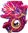 - สัญลักษณ์รูป มังกรสีแดง ของสล็อต Dragon is Realm