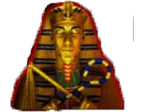 - สัญลักษณ์ ผู้เฝ้าประตูอียิปต์ ของสล็อต Book Of Ra Deluxe